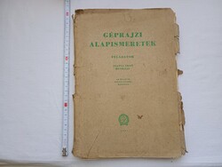 Könyv 082 - Pálfia Ernő - Géprajzi alapismeretek Feladatok - Tankönyvkiadó BP 1951