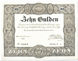 Ausztria 10 osztrák-magyar gulden 1834 REPLIKA UNC