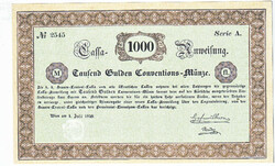 Ausztria 1000 osztrák-magyar gulden 1850 REPLIKA