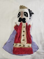 Retro öreg király kézi báb