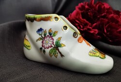 Herendi porcelán cipő – Viktória minta (forma 7570)