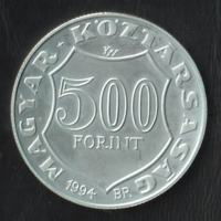 500 Forint 1994 Kossuth Lajos halálának 100. évfordulójára.