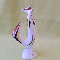 Hollóházi porcelán kakas figura