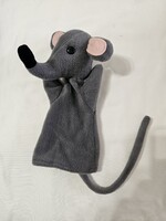 Retro egér kézi báb, kesztyűbáb