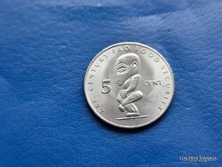COOK-SZIGETEK 5 CENT 2000 FAO TANGAROA UNC!