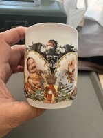 II. Vilmos német császár és I. Ferenc József  bögre .