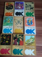 Egyben 9 db olcsó könyvtár könyv, Karinthy, Tamási Áron,Jókai,Móricz,Guy de Maupassant,stb.