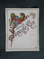 Rum címke,Jamaika Rum 1920-