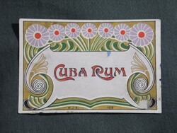 Rum címke,Cuba Rum 1920-