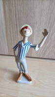 Kőbányai Porcelángyár Lottó Ottó figura - Szonntag Éva tervezte