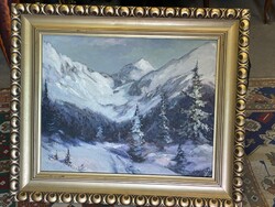 Tátrai táj..jelzés nélkül..50x60cm plusz kerete