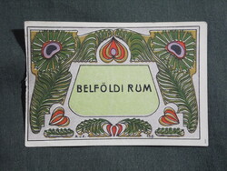Rum címke,Belföldi Rum 1920-