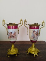 Sevres Kandalló Vázapár 19 század