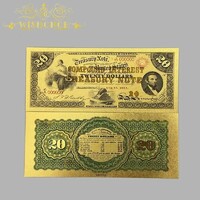 ÚJ 24k.arannyal bevont USA dollár, aranyozott bankjegy 20 USD