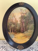 Eladó gyönyörű vintage olaj festmény őszi táj Fegyo Béla festőművész műve!