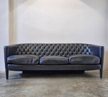 Olasz, designer Moroso Rich bőr ülőgarnitúra 3+1+1