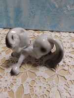 Ritka, art deco stílusú, porcelán ló figura
