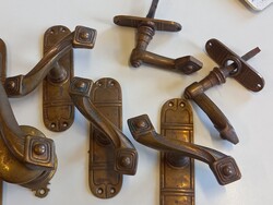 5 db bronz Art Noveau/Szecessziós ablak kilincs ritkaság