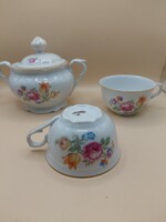5696- Eichwald német porcelán cukorrartó+ csésze