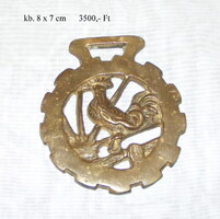 Réz lószerszám dísz