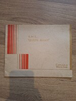 Queen Mary RMS 1930 Eredeti Brosúrája