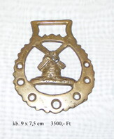 Réz lószerszám dísz