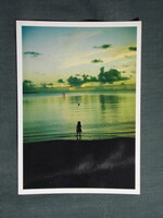 Képeslap,Mikronézia,Marshall-szigetek,naplemente látkép,részlet ,1980-