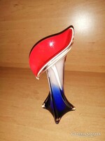 Muranoi üveg kála váza - 20 cm magas (1/d)