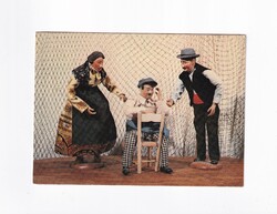 M:03 Babaház figurák képeslap (posta tiszta)