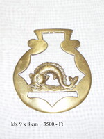 Réz lószerszám dísz