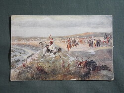 Képeslap,Nagyszeben,Petőfi a nagyszebeni ütközetben,Anya és csecsemő védő kiadás,1910-