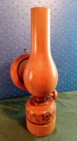 Petróleum lámpa - fából 0.3 kg 21 /6 cm  Fali dísz
