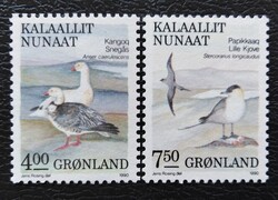 GR199-200 / Dánia / Grönland 1990 Madarak bélyegsor postatiszta