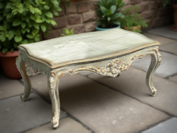 Antique style vintage painted patinated coffee table
