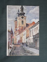 Képeslap,Székesfehérvár,Szent István utca,Vornyánszky Viktor kiadás Budapest, 1940-
