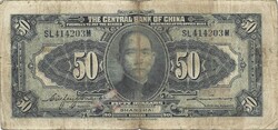 50 dollár 1928 Kína 1.