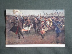 Képeslap,Esküszünk,szabadságharc,csatamező,Anya és csecsemő védő kiadás,1910-