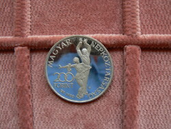 EZÜST 200 FORINT ÉRME 1980. PP, LAKE PLACID (16 g, 0,640) EREDETI! RITKÁBB!