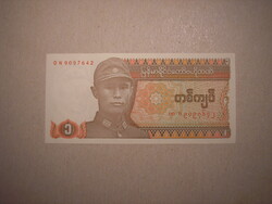 Burma - 1 Kyat 1990 UNC