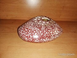Vintage Kerezsi Gyöngyi kerámia kavics ikebana váza (40/d)