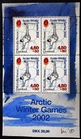 GRb21 / Dánia / Grönland 2001 Sarkvidéki téli játékok blokk postatiszta