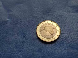 ÉSZTORSZÁG 1 EURO 2011 BIMETÁL! UNC! RITKA!