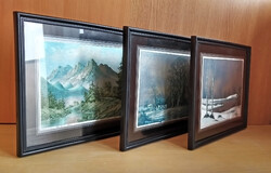Különleges holografikus hatású 3D Diffrakciós falikép Opti-Art Holopicture 3db