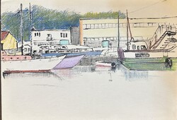 Szekfű János: kikötőben 8Szeged-Tápé?)