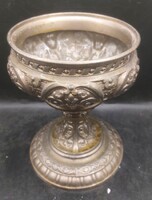 ANTIK FÉM PETRÓLEUMLÁMPA TALP, 18 x 13 cm-es. 3869b