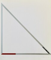 Hencze Tamás: Triangle, 1982 – szitanyomat, 29x34 cm, 105/130
