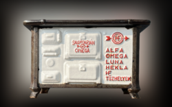 1930 -as évek Mini Sparhelt kályha Reklám Hamutartó Férfiaknak Szivarszobába Hamus !