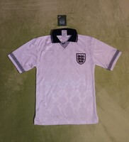 Új címkés XS-es Score Draw retro Anglia válogatott (1990/92) hazai mez