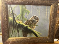 Szepesi Andor Kuvik című festménye