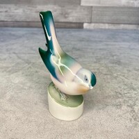 Zsolnay Pécs porcelán cinege madár figura